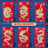 Red Envelopes Chinese New Year Dragon 2024, Lunar New Year of the Dragon Envelope Large Interoffice Envelopes Red Packet Hong Bao with 6 Different...
