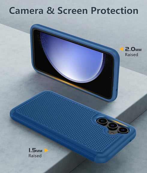FNTCASE for Samsung Galaxy S23-FE Case: Dual Layer Protective Heavy Duty Cell Phone Cover Rugged Full Body Drop Protection Military Grade Shockpro...