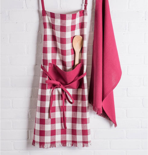 DII Unisex Buffalo Check Kitchen Collection, Classic Farmhouse Chef Apron, One Size...