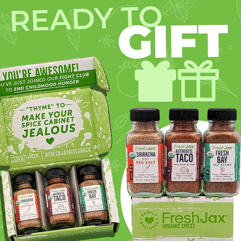 FreshJax Beef Seasoning Gift Set | Pack of 3 Organic Spice Set | Grilling Gifts for Men | Grill Master, Smokey Southwest & Rosy Cheeks-Maple Bourb...