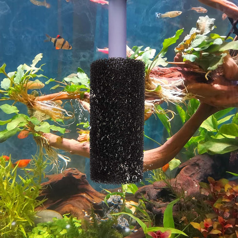 WEAVERBIRD 4PCS Pre-Filter Foam Sponge Roll Aquarium Filter Intake Cover for Aquarium Fish Tank (Large)...
