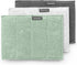 Brabantia x3 Microfiber Cleaning Pads (Dark Gray, Light Gray, Jade Green) Absorbent Spongy Hygenic Pads for Kitchen Washing, Drying, Counters, Mir...
