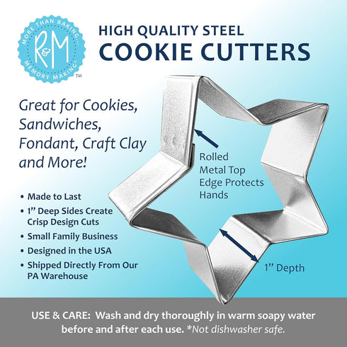 R&M Hand Shaped Cookie Cutter 3-Piece Set...