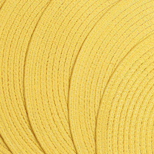 SHACOS Round Braided Placemats Set of 4 Washable Kitchen Table Placemats for Home Wedding Party (Yellow, 4)...