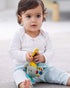 Skip Hop Bandana Buddies Baby Activity Chime & Teether Stroller Toy, Elephant...