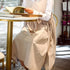 Premium Plus Size Apron Adjustable Waistline Bib Apron,Soft Cotton Blend Apron with Pockets (Cream Color)...