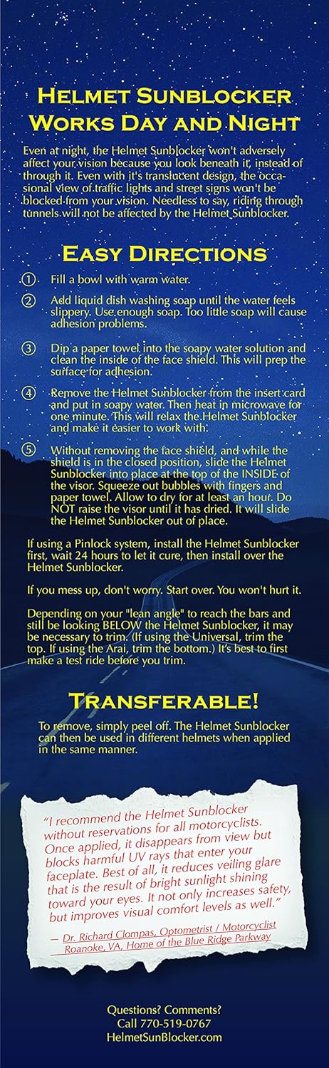 Helmet Sunblocker...