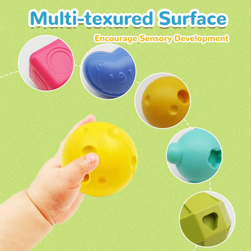 6 in One Activity Cube Toys for Baby 18M+, Montessori Educational Learning Fine Motor Skills Toys Gifts for Toddlers Boys Girls Age 2 3 (White)...
