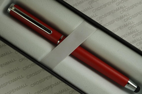 Cross Sheaffer, Matte Red with polished Appointments Ballpoint Pen with Stylus ....