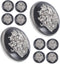 10pcs Metal Buttons Silver Buttons Metal Snap Buttons Black Trim DIY Sewing Buttons Sewing Buttons for Clothes Blazer Buttons Women Durable Sewing...