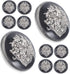 10pcs Metal Buttons Silver Buttons Metal Snap Buttons Black Trim DIY Sewing Buttons Sewing Buttons for Clothes Blazer Buttons Women Durable Sewing...