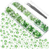 2000 Pieces Flat Back Gems Round Crystal Rhinestones 6 Sizes (1.5-6 Mm) with Pick up Tweezer and Rhinestones Picking Pen for Crafts Nail Face Art ...