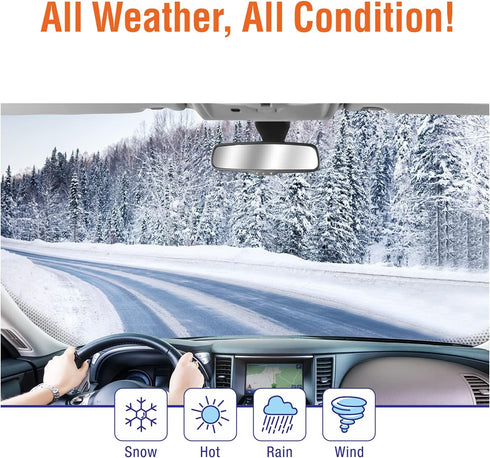 Wiper Blades 24" + 24" Automotive Replacement Windshield Wiper Blades for My Car Premium All-Seasons OE Quality Wipers for front windshield(Set of...