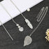 Long Necklaces for Women,4 PCS Fashion Pendant Necklace Jewelry Long Silver Necklaces Set Bar Feather Necklace Circle Leaf Lock Tassel Y Necklace ...