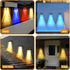 Warm White Solar Fence Lights Outdoor Waterproof Led,Step Lights Solar Powered Fence Light for Wall,Fence,Yard,Pool,Stairs. (4 * 1.68 * 1.57in-2)...
