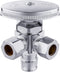 EFIELD Multi-Turn Dual Outlet Angle Stop Valve, 1/2" Expansion F1960 Pex-A Pipe Inlet x (3/8 inch x 3/8 inch) Compression Outlet...
