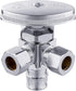 EFIELD Multi-Turn Dual Outlet Angle Stop Valve, 1/2" Expansion F1960 Pex-A Pipe Inlet x (3/8 inch x 3/8 inch) Compression Outlet...