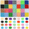 KitBeads 5600pcs 28 Colors Acrylic Seed Beads Kit Opaque Round Pony Beads 4mm Small Loose Spacer Beads for Jewelry Making Bulk...