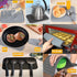 Silicone Trivets for Hot Dishes Pots&Pans, Hot Pads for Kitchen, Flexible Small Drying Mat, Large 12x9 Pot Holders, Heat Resistant Mat Quartz Coun...