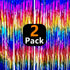 Sparkly Rainbow Foil Fringe Curtain Metallic Streamers Tinsel Party Backdrop Decorations for Birthday Gay Pride Day Graduation Wedding Engagement ...