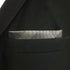 S&W SHLAX&WING Ties for Men Necktie Gray Check Extra Long Matching Pocket Square...