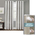Zenna Home 100% Blackout Window Curtain, Everly Room Darkening, Easy to Install with Grommet Top (1 Panel), 50 inches x 84 inches, Silver...