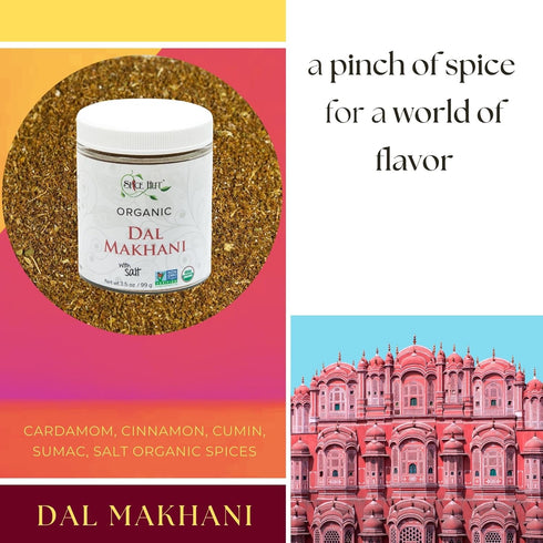 Spice Hut - Dal Makhani Lentil Seasoning Organic, with Salt, Indian Lentil Desi Spice Masala for Cooking flavorful Toor, Moong, Urad Dal, Beans / ...