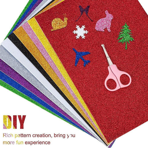 20 Sheets Pink Glitter Cardstock 8.5 x 11 Inches, Heavyweight 250gsm Premium Sparkling Card Stock Paper for Card Making DIY Craft Party Decoration...