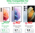 Arae Screen Protector for Samsung Galaxy S21, HD Tempered Glass Anti Scratch Work with Most Case, 6.2 inch, 3 Pack...