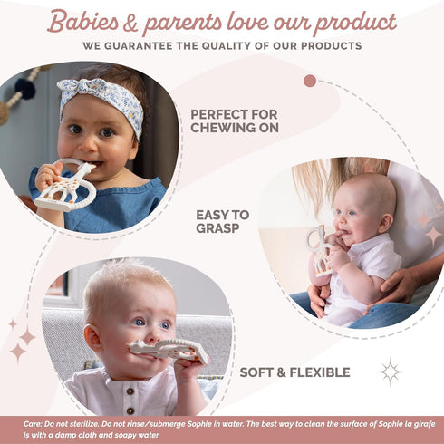 Sophie la girafe | Teething Ring | Made from Natural Rubber | Designed for Teething Babies | Awaken All 5 Senses | Easy to Clean...