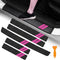 5PCS Door Sill Guard Decoration Stickers for Dodge Charger Challenger Durango Journey Universal Fit to All Dodge Cars Fiber Leather Door Sill Prot...