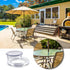AIEX 2 Inch 4 Sets Patio Table Umbrella Hole Ring and Cap Set Silicone Transparent Including 4 Rings and 4 Stoppers...