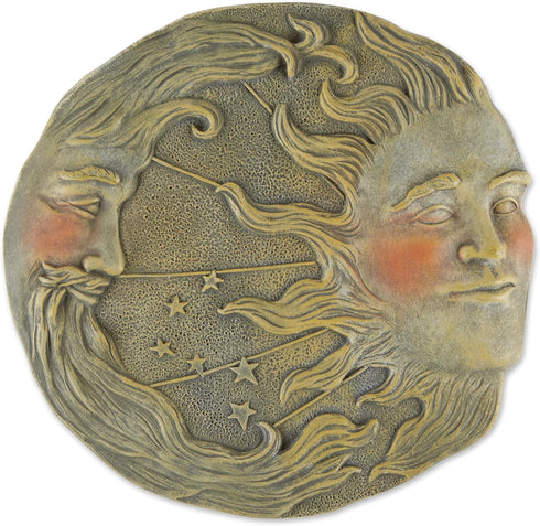 Gifts & Decor Celestial Sun Moon Star Wall Plaque for Living Room...