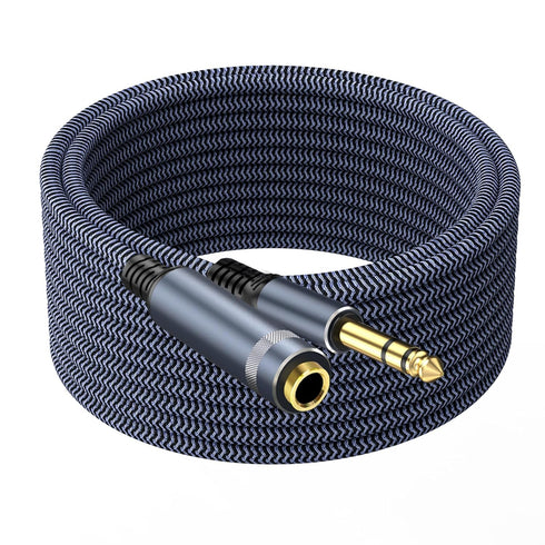 1/4 inch Extension Cable 6ft, 1/4" inch Male to Female Stereo Headphone Guitar Extension Cable, Quarter inch Headphone Extension Cable......