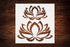 Reusable Lotus Flower Stencil 5.5" x 5.5" - Serene Botanical Design for Peaceful Crafts...