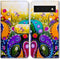 Case for Pixel 6 Pro, Colorful Dragonfly Leather Flip Phone Case Wallet Cover with Card Slot Holder Kickstand for Google Pixel 6 Pro...