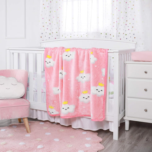 TILLYOU Toddler Blanket for for Boys Girls, Flannel Fuzzy Baby Blanket for Boys Girls, 40x50 Inches, Pink Cloud...