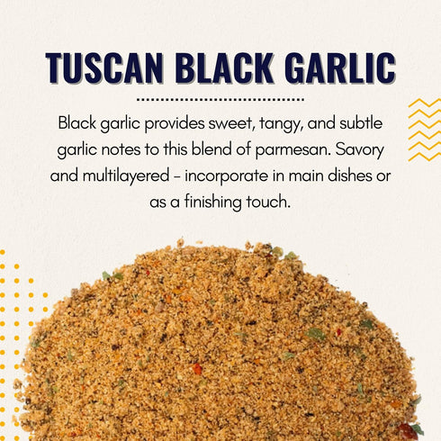 Shawhan Farms Gourmet Parmesan Inspirations Tuscan Black Garlic Seasoning Topper Finishing Blend - 7 Oz...