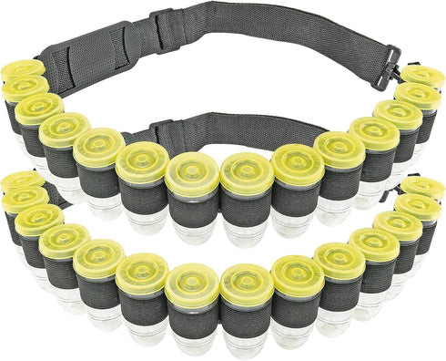 Fairly Odd Novelties Shot Glass Ammo Belt - Military Style 28 Bullet-Shaped Shot Glasses - Adjustable Nylon Belt - Ideal for Parties & Gag Gifts...