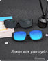 Meeloog Polarized Fit Over Glasses Sunglasses For Men, Rectangle Wrap Around Sun Glasses for Driving Riding Fishing MST0006...