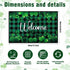 St. Patrick's Day Doormat Lucky Green Shamrocks St. Patrick's Day Doormat Irish Plaid Welcome Mat Non Slip Rubber Area Rugs for Bathroom Entrance ...