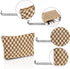 Cosmetic Bags for Women-Checkered Travel Cosmetic Bag Aesthetic Women Handbags Purses Makeup Brushes Organizer Storage Makeup Bag Pouch Pencil Cas...