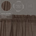 VHC Brands 7172 Kettle Grove Plaid Balloon Valance 15x60 Curtains, Country Black...