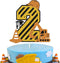 Construction 2nd Birthday Cake Topper for Kids Boy Girl Truck Excavator Forklift Dump Bulldozer Road Roller Engineering Themed Two Year Old Happy ...