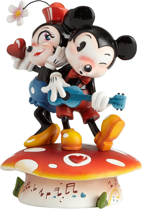 The World of Miss Mindy Mickey Mouse and Minnie Mouse Stone Resin Figurine...