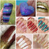 4 Colors of Holographic Chunky Glitter with Quick Dry Glue Pack 5, 4 Pots Total 40g Multi-Shaped for Body Hair Face Eyes Make-up, Nail Art and Bed...