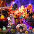 Soaoo 20 Pcs Halloween Miniature Figurines Resin Pumpkin Ghost Ornaments Halloween Garden Miniature Landscape for Halloween Party Village Bonsai C...