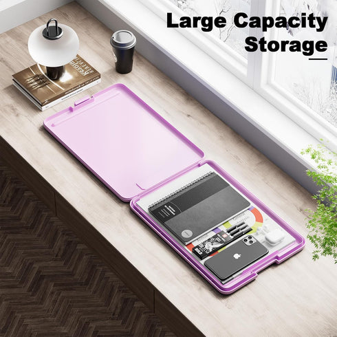 Hongri Clipboard with Storage, Open Nursing Clipboards Foldable Storage, Heavy Duty Clipboards Foldable, Office Supplies, School Supplies, Coaches...
