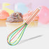 ExcelSteel - 230 ExcelSteel Perfect Durable Gift for Mixing Easy to Clean Up Silicone Tri-Color Whisk, 8", Rose Gold...