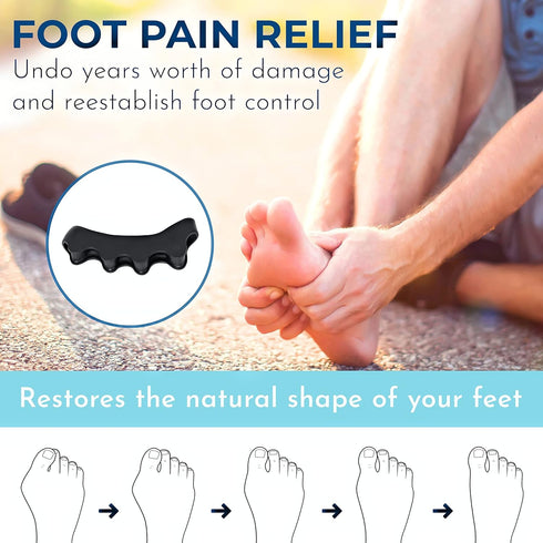 Toe Separators for Functional Fitness Athletes - Toe Straighteners for Foot Pain Relief and Plantar Fasciitis - Fix Feet - Fix Toes - Fix Bunions ...